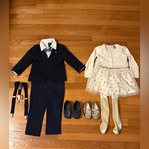 B/G Twin Toddler suit and dress 2T special occasion